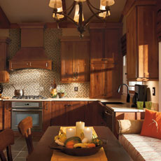 Rustic cabinets by Homecrest Cabinetry