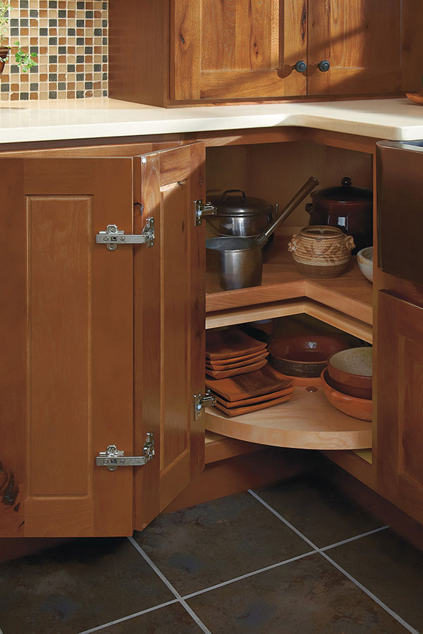 Super Lazy Susan Cabinet with Wood Shelf - Homecrest