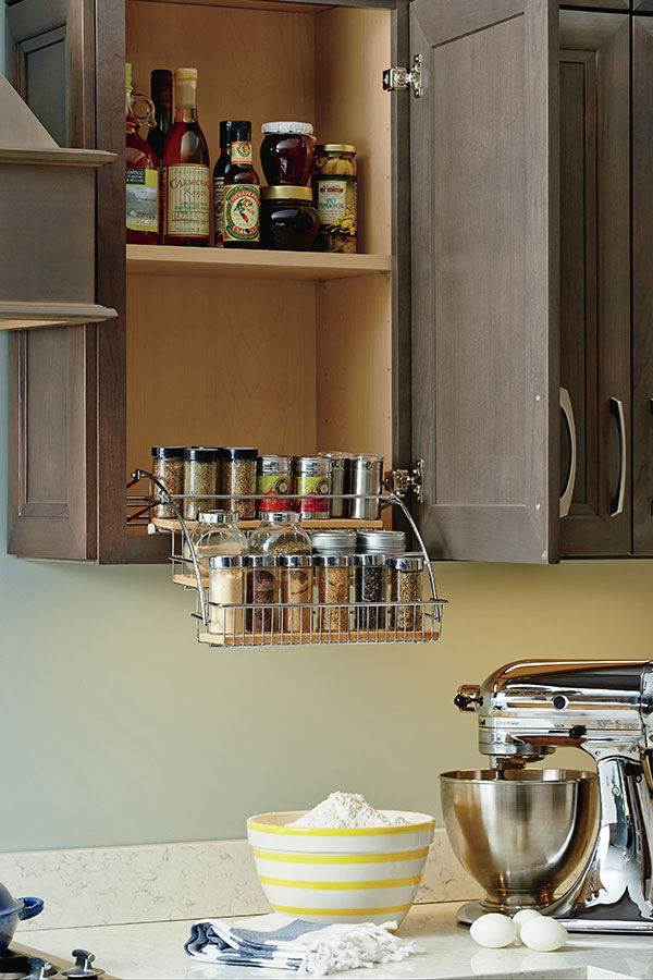 Pull Down Spice Rack Homecrest Cabinetry