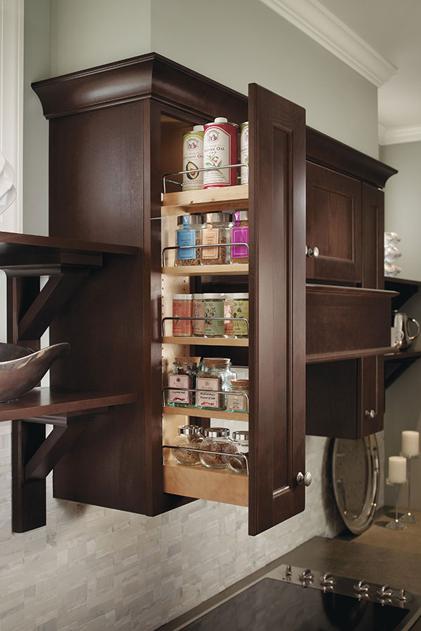 Wall Spice Pull Out Cabinet Homecrest Cabinetry