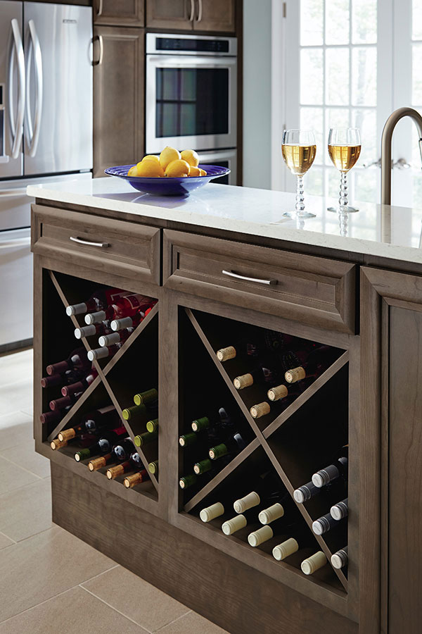 Wine rack and cabinet clearance