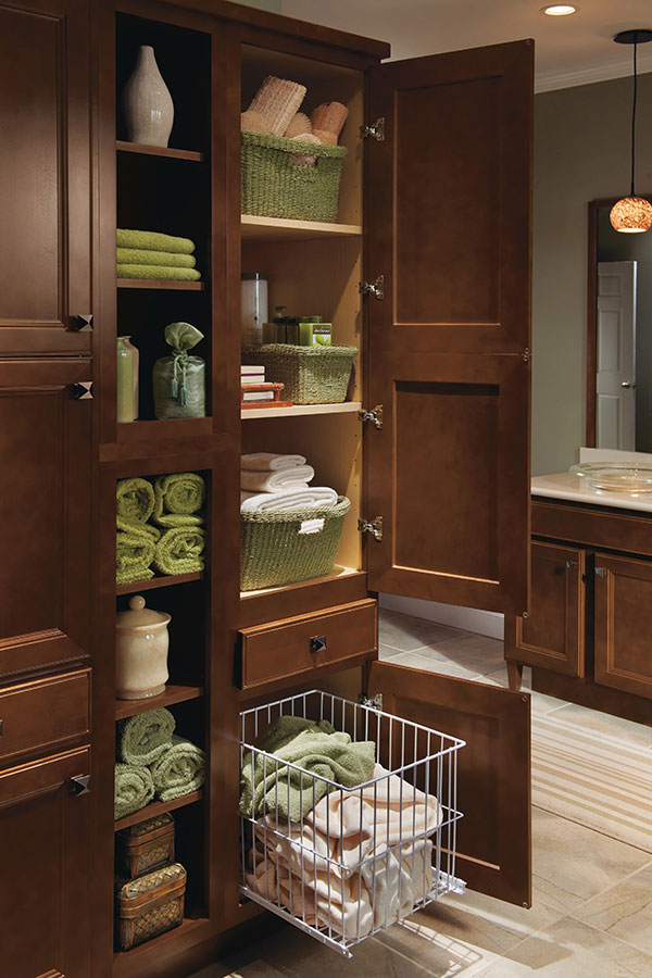 Linen Utility Cabinet With Hamper Homecrest