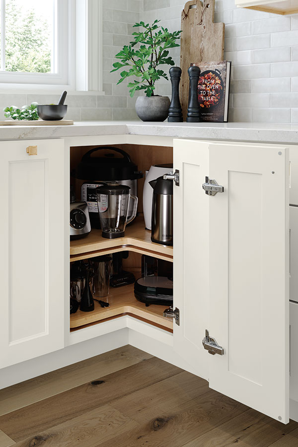 Super Lazy Susan Cabinet with Wood Shelf - Homecrest