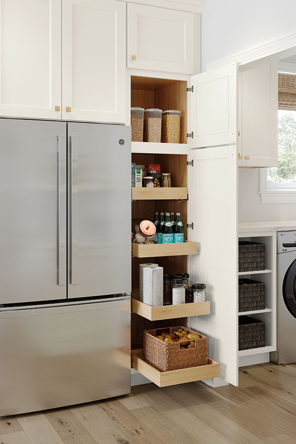 Utility Cabinet with Roll Trays - Homecrest