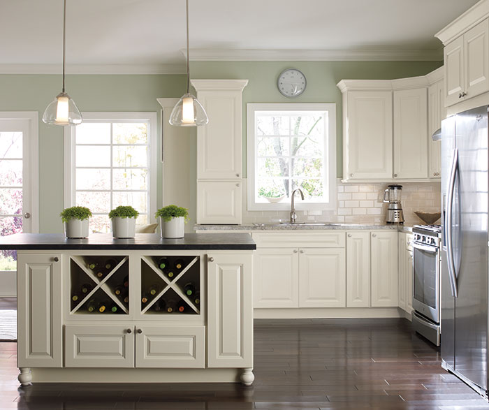 Off White Painted Kitchen Cabinets Homecrest