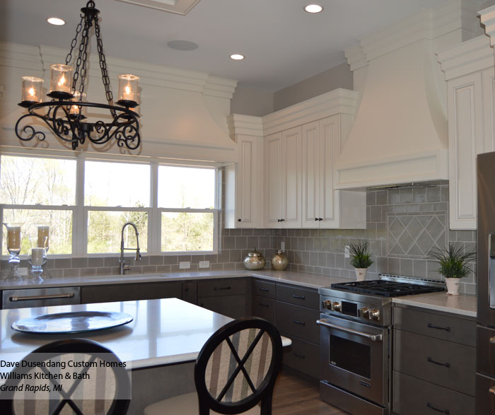 White And Gray Kitchen Cabinets Homecrest