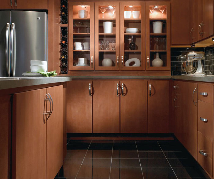 Contemporary Maple Kitchen Cabinets