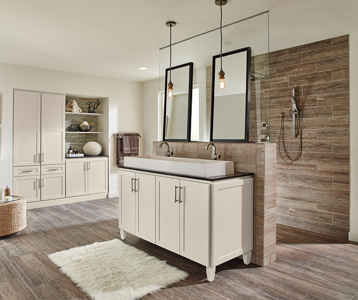 Off White Bathroom Cabinets - Homecrest Cabinetry