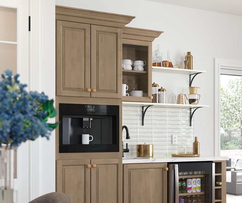 Perfect Traditional Coffee/Wet Bar Cabinets