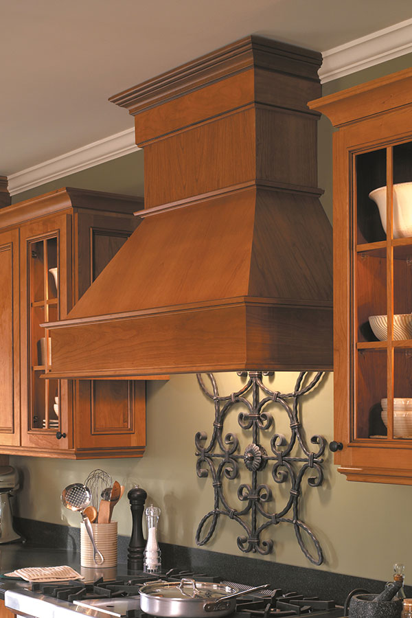 Designer Wood Range Hood, Square - Homecrest