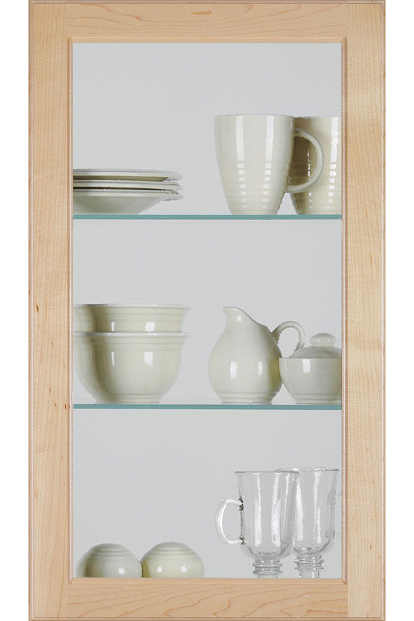 Square Glass Door With Beveled Insert Homecrest