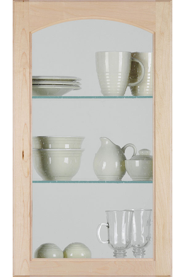 Arch Glass Cabinet Door With Clear Insert Homecrest