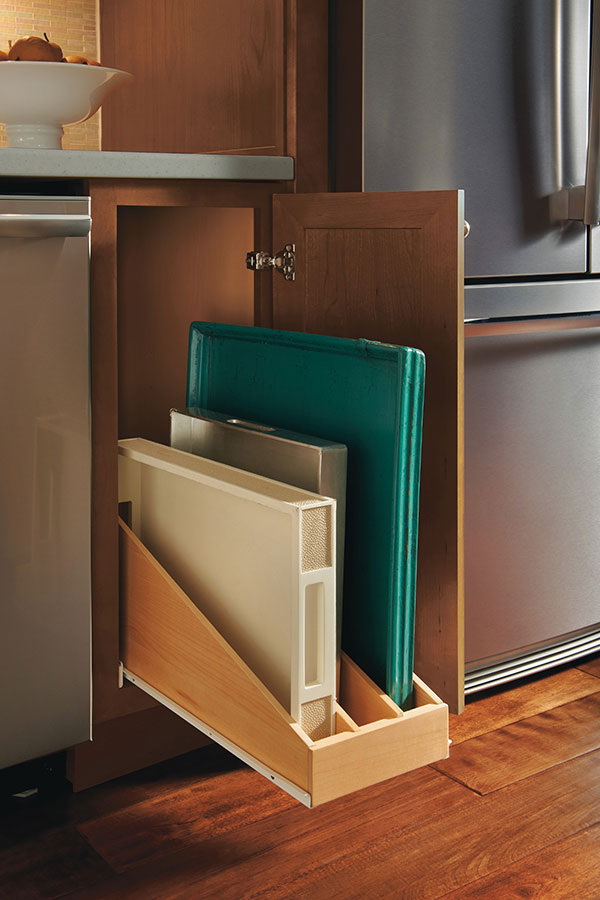 roll out tray divider in white