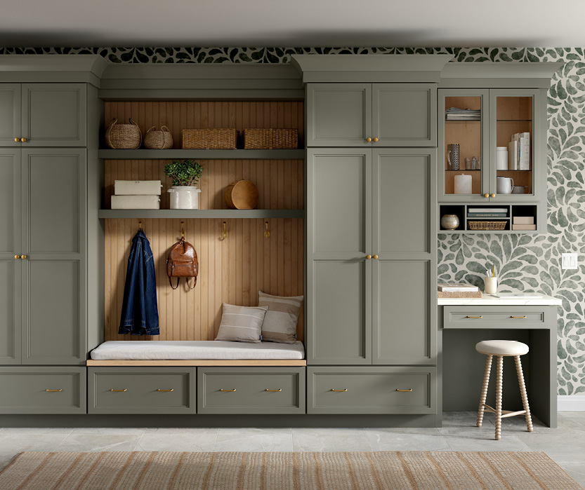 Laundry & Mudroom with Built‑In Storage and Cabinets