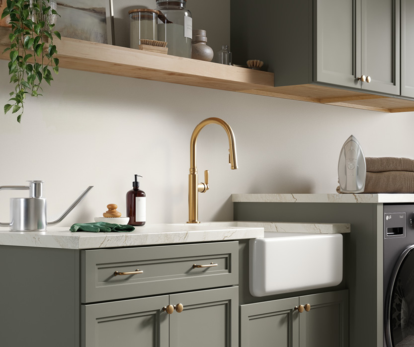 Laundry & Mudroom with Built‑In Storage and Cabinets