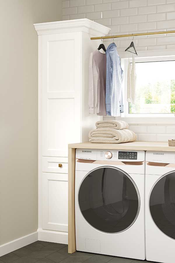 Linen cabinet with hamper hotsell
